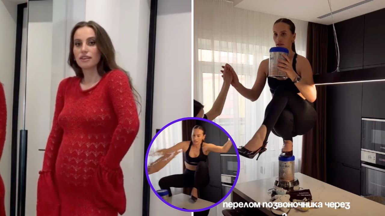 Influencer rusa se fractura la columna tras realizar reto viral en tacones: Esto se sabe