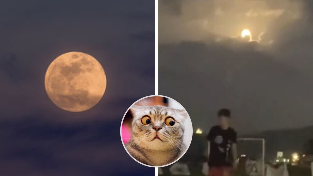 Captan dos "lunas" en el cielo al mismo tiempo y el video causa terror en TikTok
