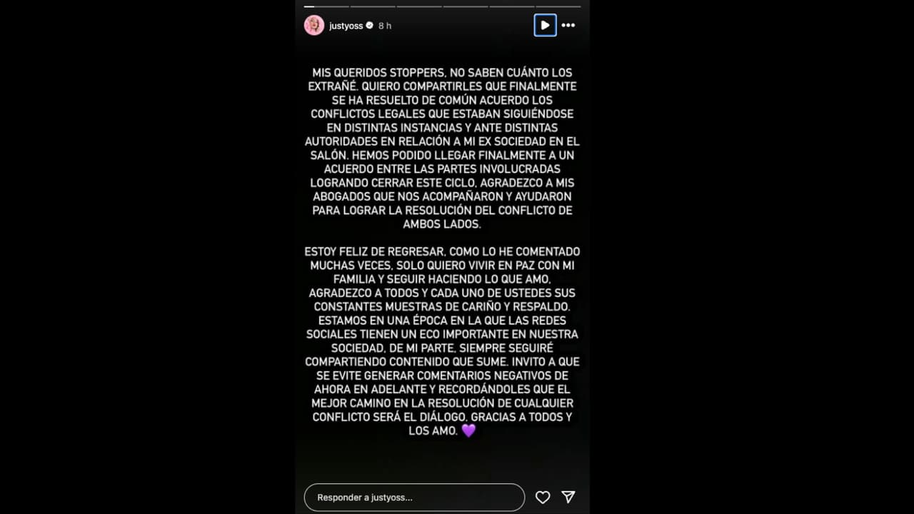 YosStop manda comunicado donde explica que ya arregló sus problemas legales