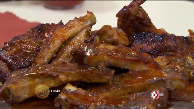Receta: Costillas de cerdo en salsa BBQ de durazno