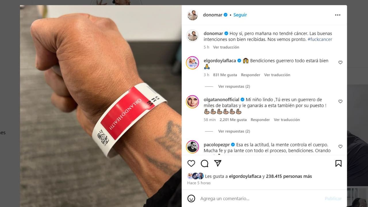 Don Omar revela que padece cáncer.