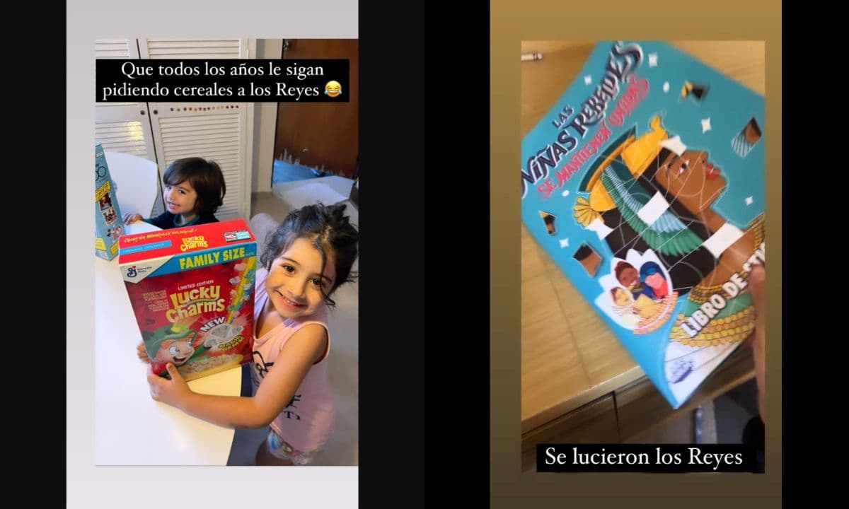 Los hijos de la actriz le piden cereal a los Reyes Magos