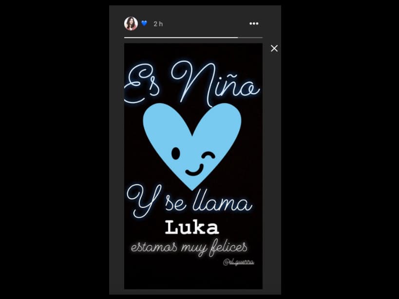 Luka será el nombre de su segundo hijo.