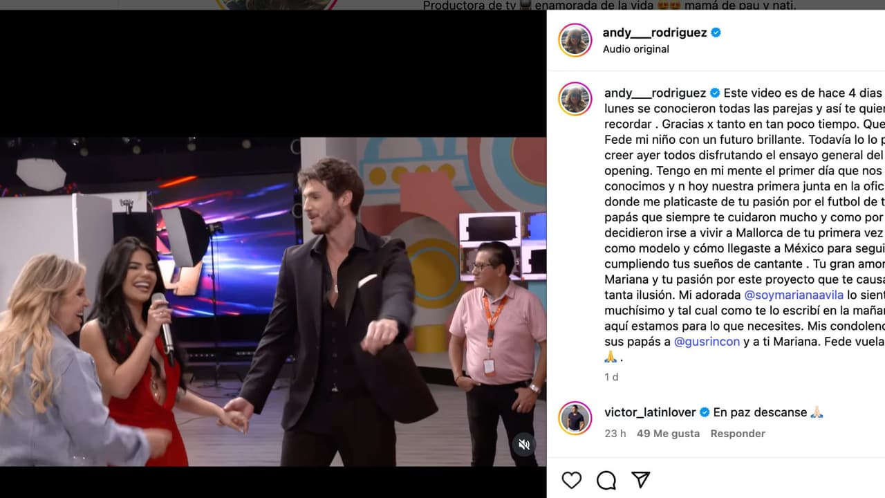 Andrea Rodríguez se despide de Fede Dorcaz.