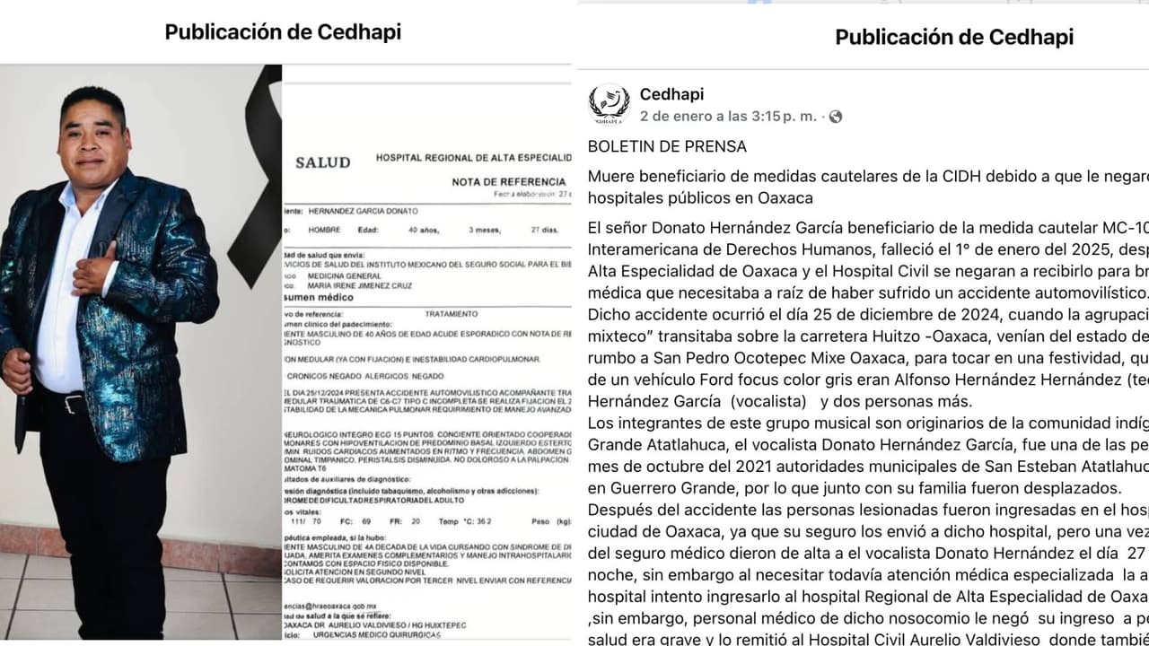 Muere vocalista de Lobo Mixteco.