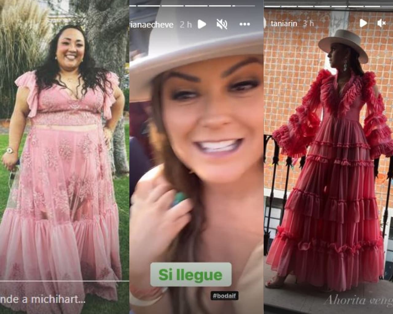 Michelle Rodríguez, Mariana Echeverría y Tania Rincón dejaron ver sus outfits en redes sociales.