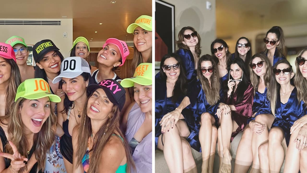 Martha Higareda celebra su despedida de soltera en compañía de sus mejores amigas
