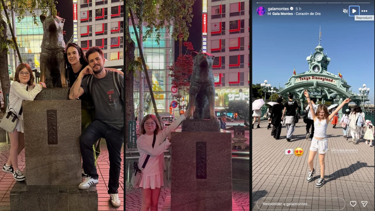 Gala Montes, Icho Van y Bama disfrutan de sus vacaciones en Japón