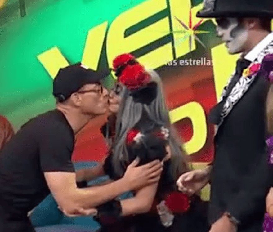 ¡Jean Claude-Van Damm besa a conductoras de Hoy!