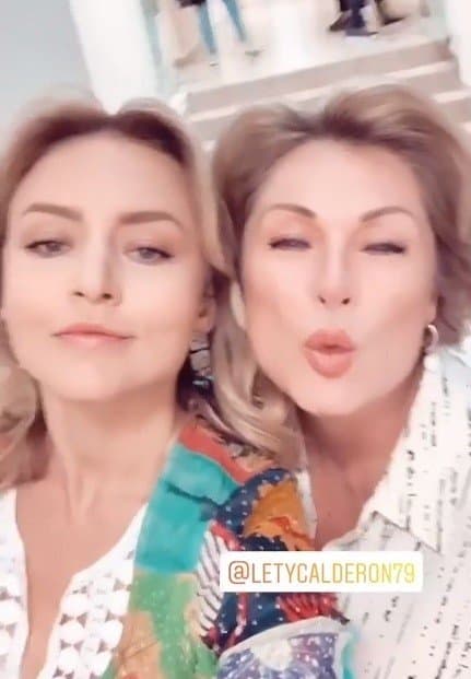 Las actrices compartieron algunos detrás de cámaras de las grabaciones de Imperio de Mentiras.