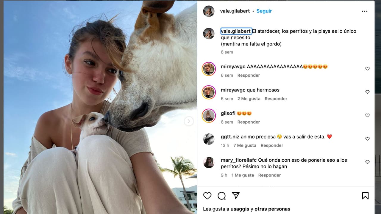 ¿Quiénes son los abuelos de Valentina Gilabert?