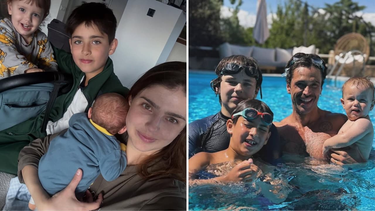 Matías Novoa y Michelle Renaud formaron una gran familia