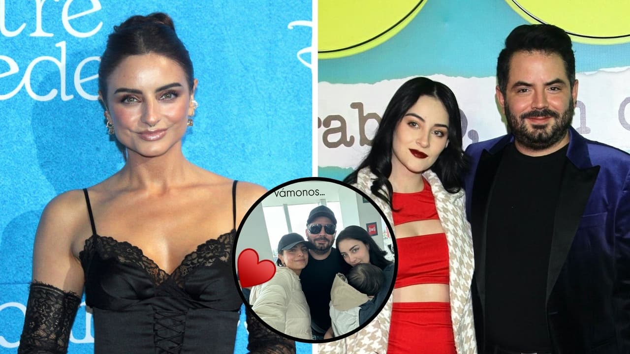 Tras no asistir al bautizo de Tessa, Aislinn Derbez se reencuentra con José Eduardo y Paola Dalay