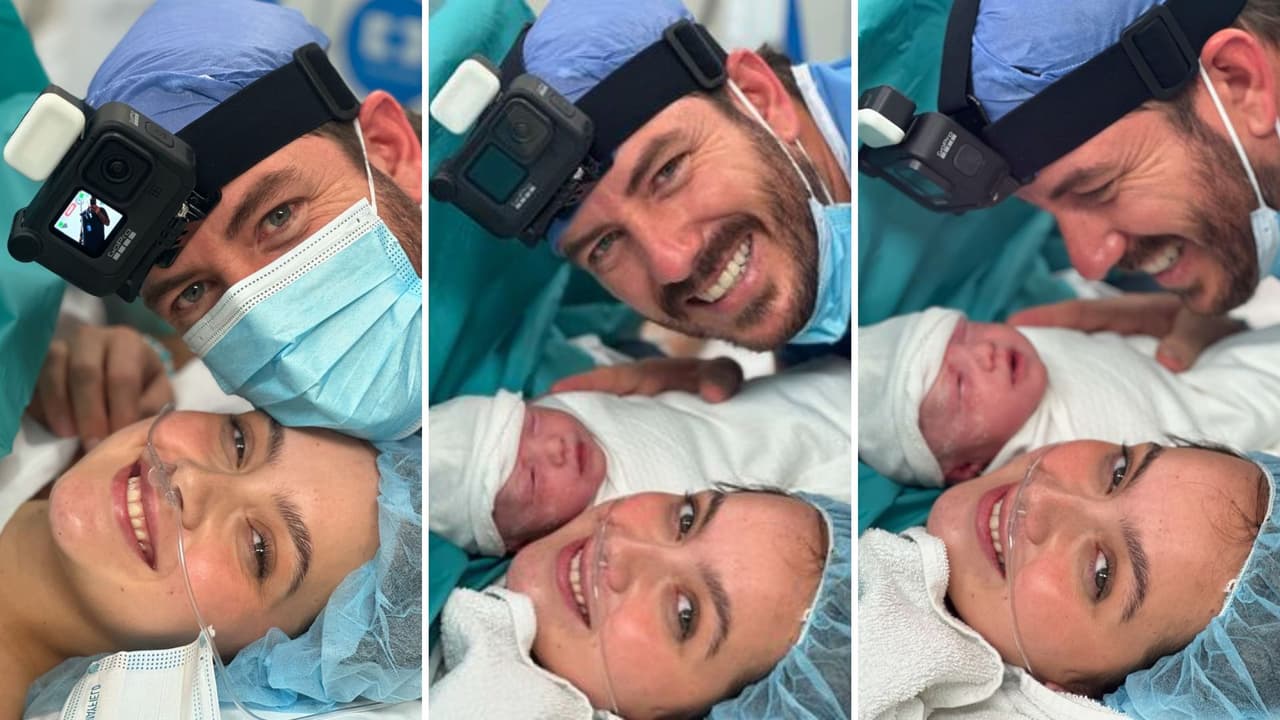 Juan Diego Covarrubias presenta a Camila, su tercera hija.