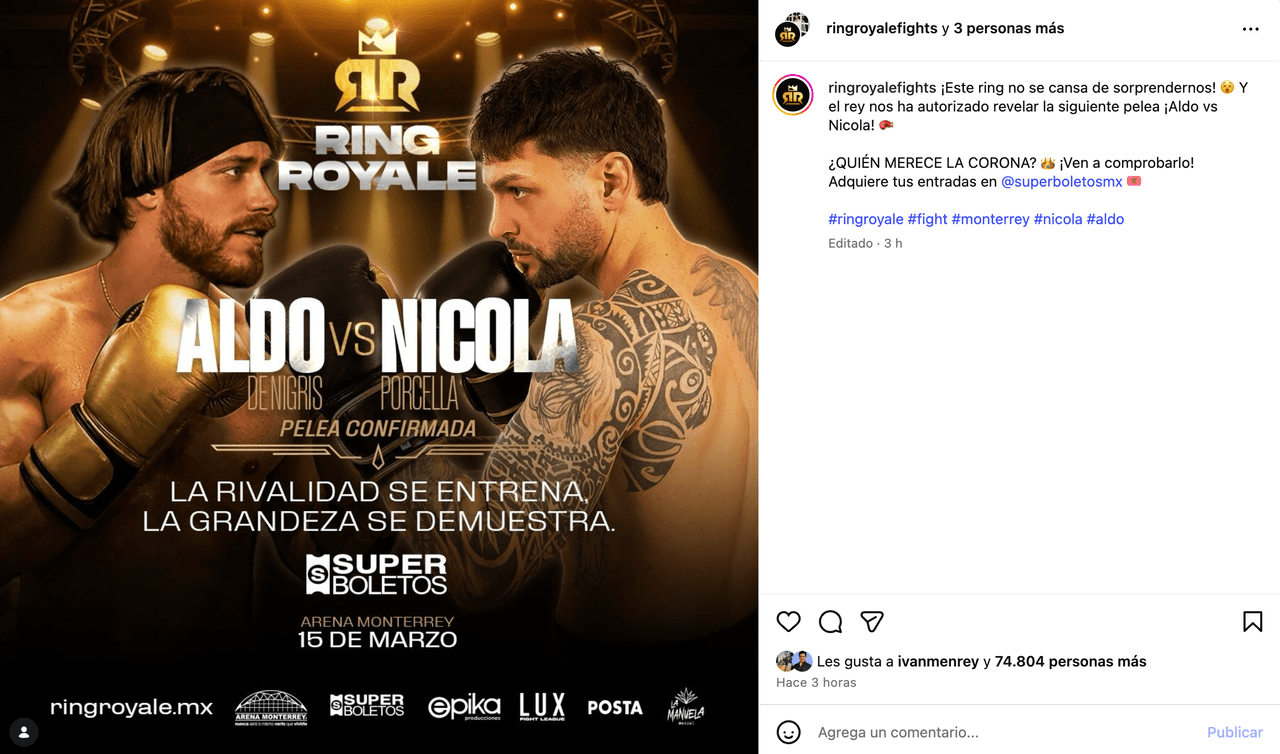 Aldo De Nigris vs Nicola Porcella.