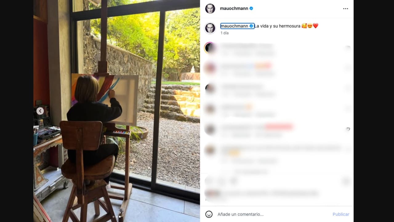 Mauricio Ochmann muestra los dotes artísticos de su hija Kailani