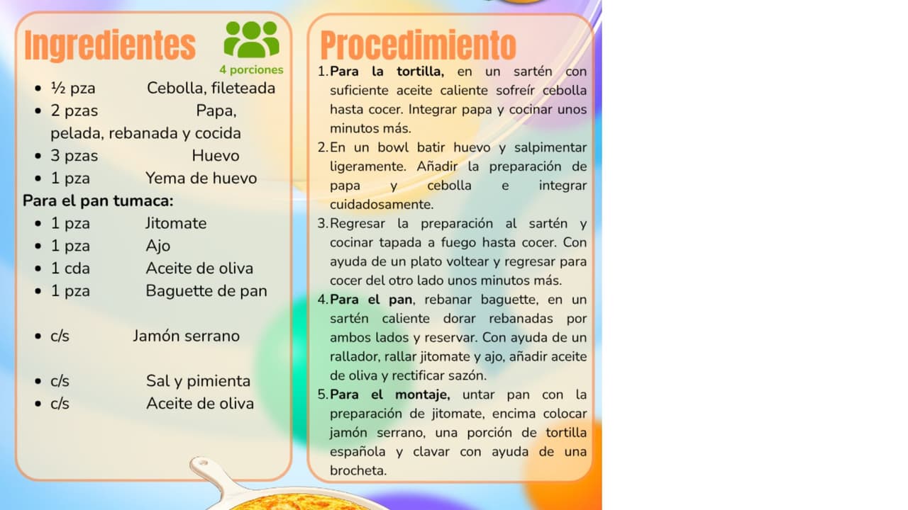 Tortilla española de Hoy soy el Chef 2026.