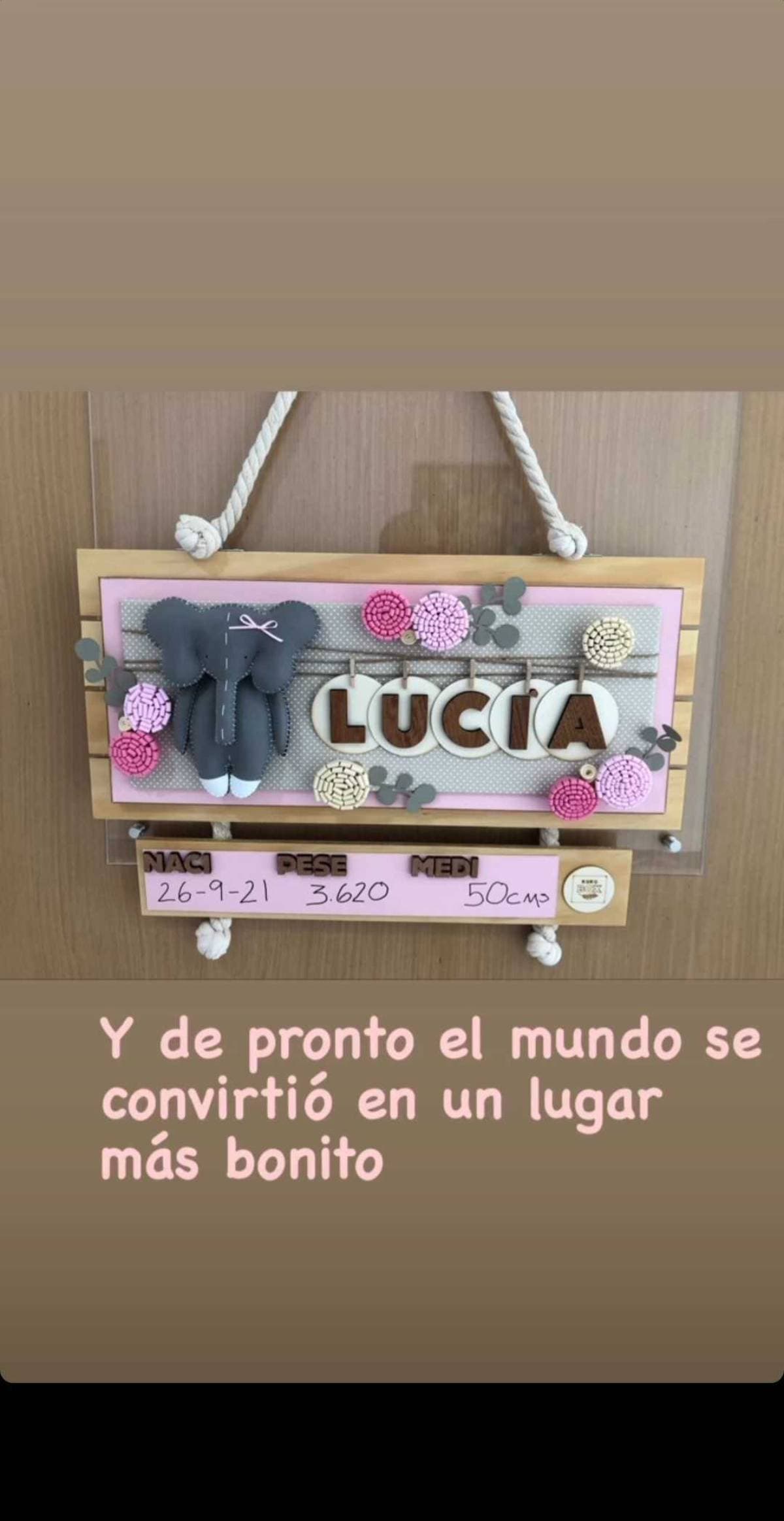 Danielle Dithurbide dio detalles del nacimiento de su hija Lucía