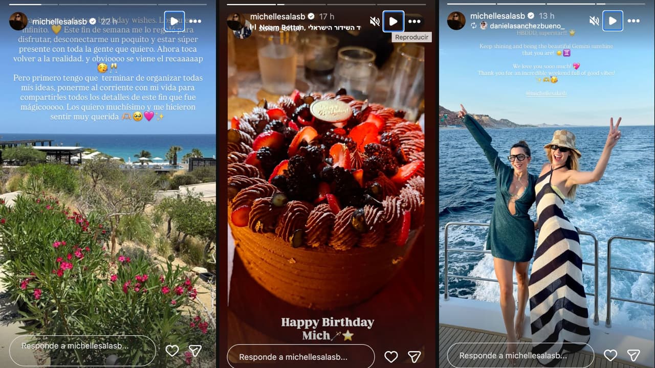 Así celebró Michelle Salas su cumpleaños