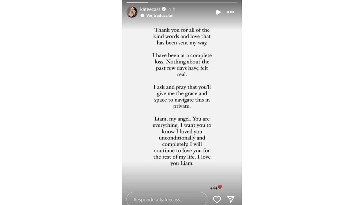 Novia de Liam Payne despide al cantante devastada.