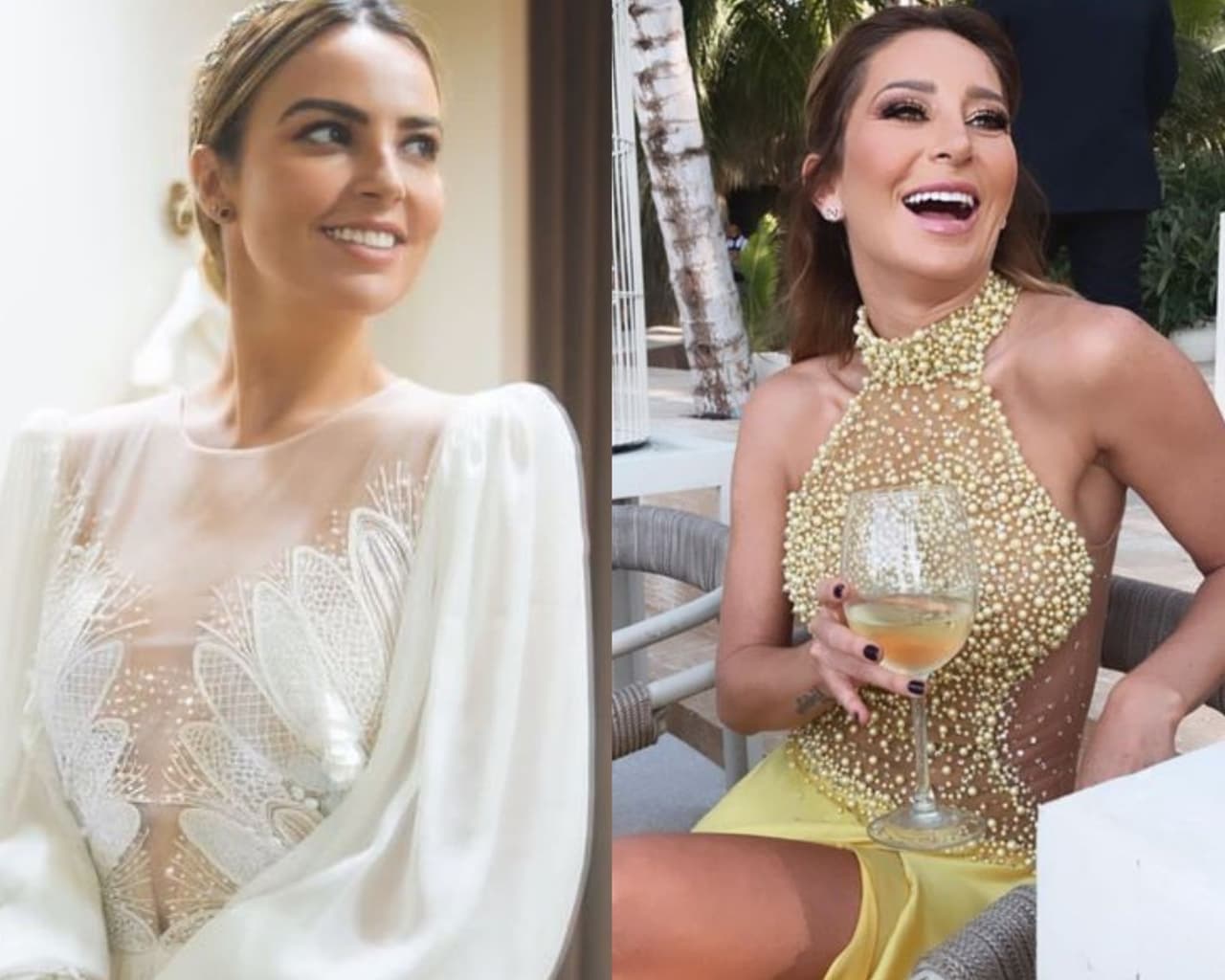 La actriz fue la primera en compartir imágenes de la majestuosa boda de su amiga.