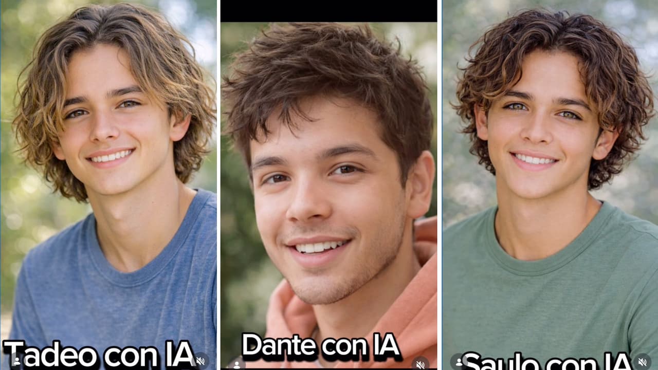 Así se verían los hijos de Ferdinando Valencia y Brenda Kellerman a los 16 años, según la IA.