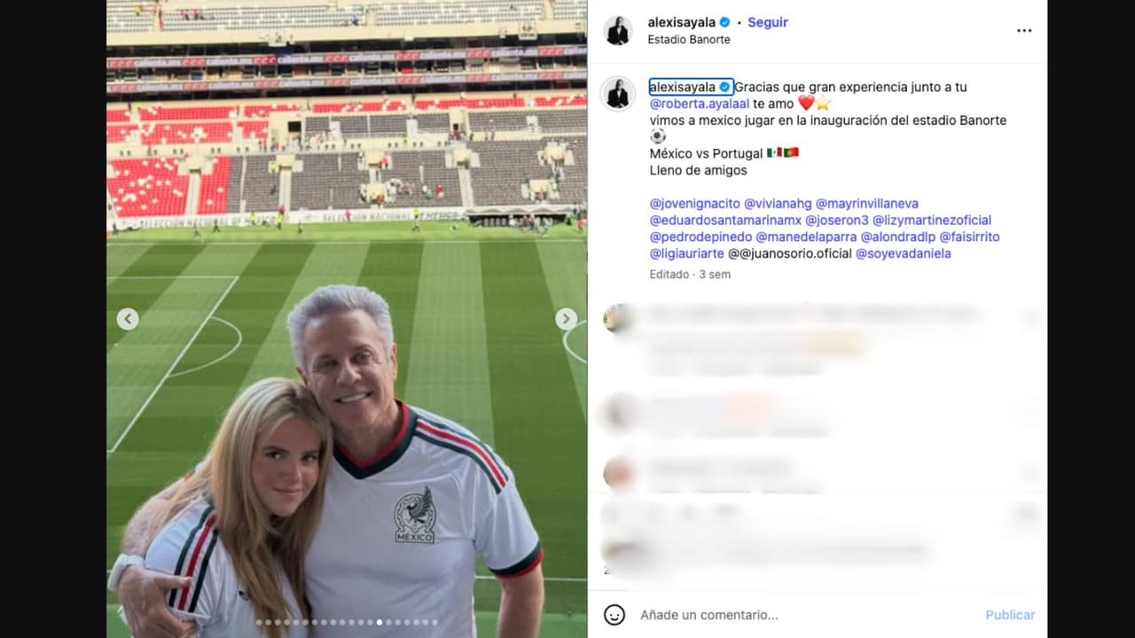 Alexis Ayala comparte tiempo junto a su hija Roberta