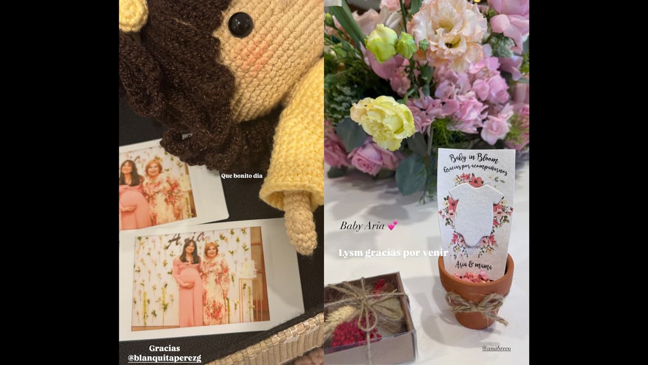 Ana Brenda Contreras comparte el recuerdo que regalaron a los invitados de su baby shower