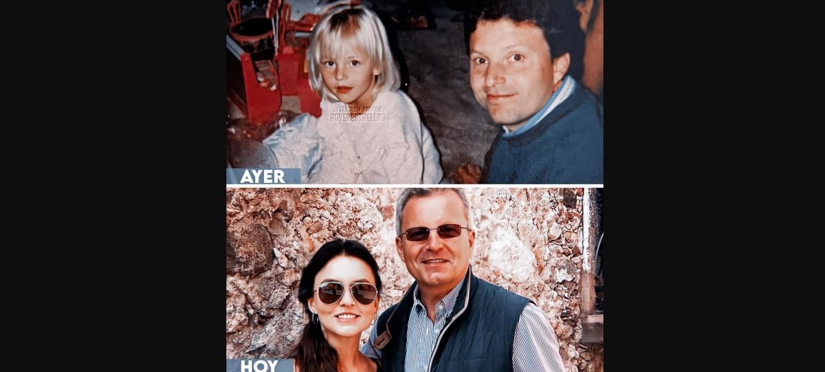 La actriz replicó una foto de su papá, que se viralizó en redes