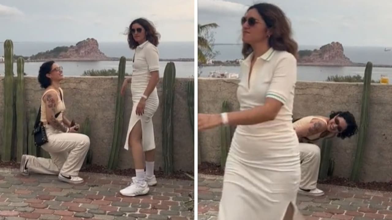 Joven le pide matrimonio a su novia y ella no se da cuenta por ser distraída: provocó risas