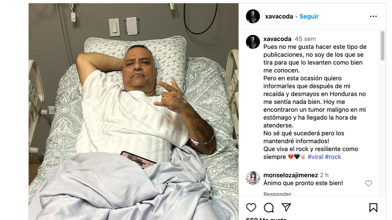 Xava Drago reveló tumor maligno en el estómago en 2024.