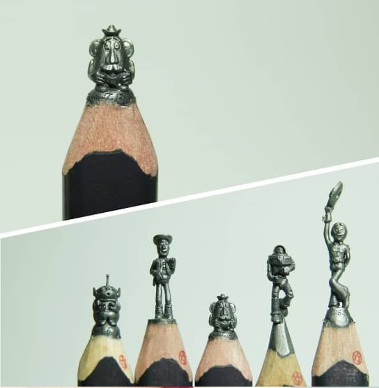 Algunos personajes Disney fueron homenajeados por el artista. Mira cómo luce Buzz Lightyear, Jessi, Woody, Señor Cara de papa y el marcianito.