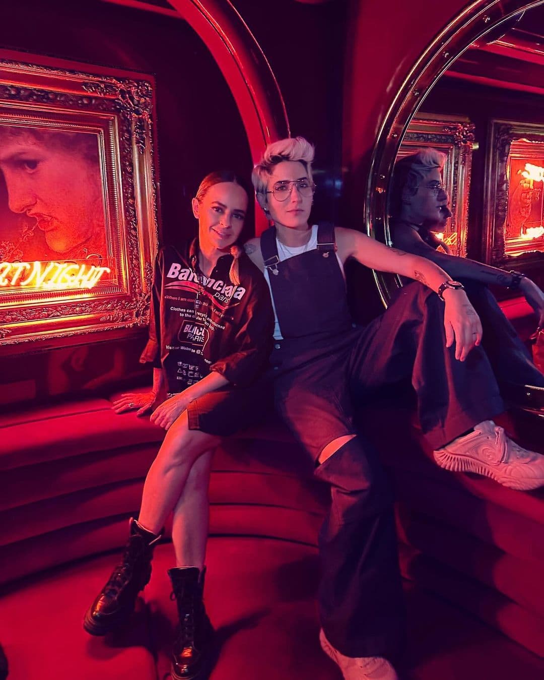 Maca Carriedo y su novia Paola Gómez.