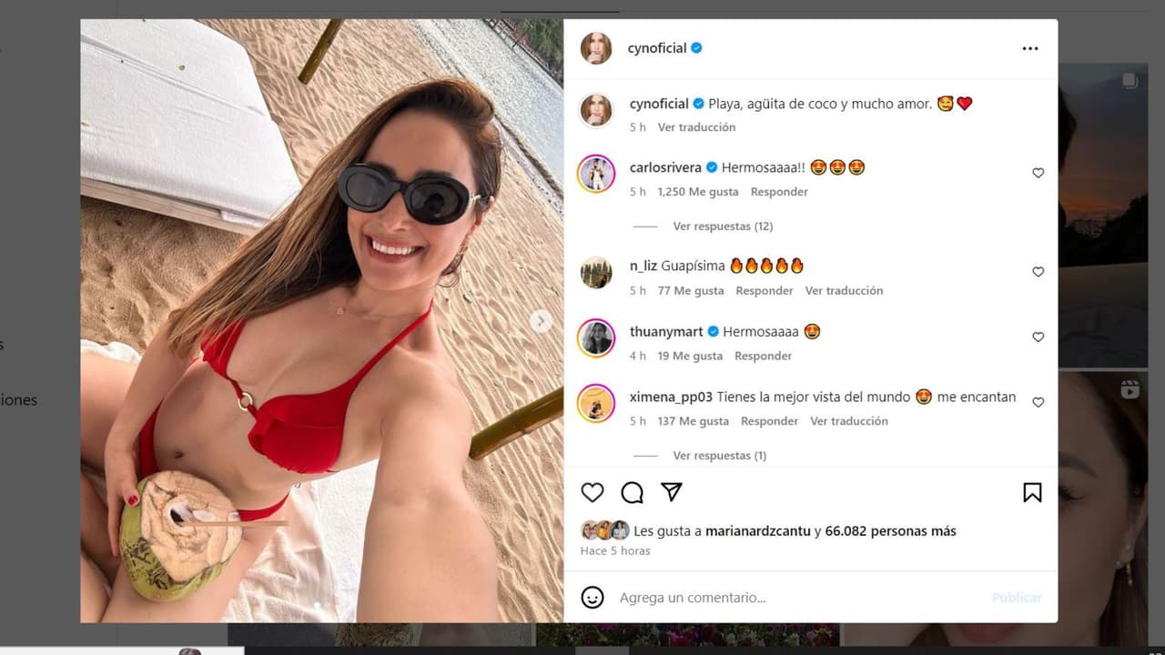 Cynthia Rodríguez desata sospechas de embarazo.