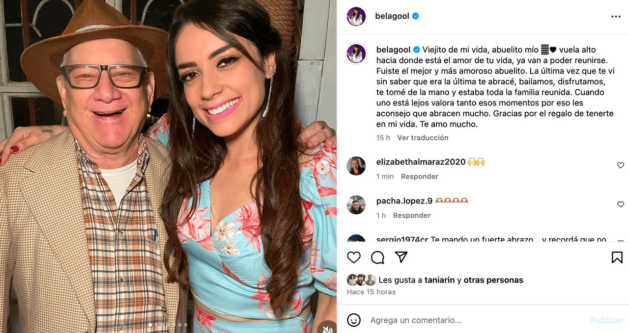 Sobrina de Maribel Guardia revela la muerte de ser querido y así lo despiden