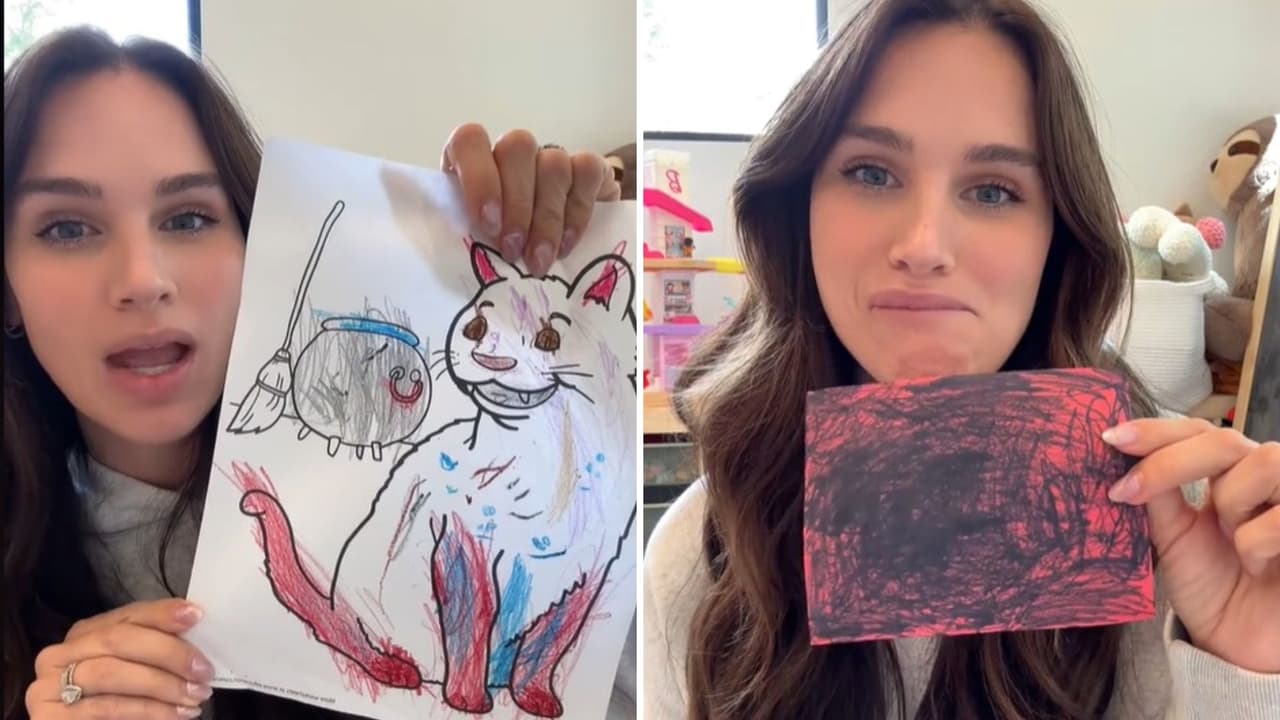 Mamá expone los "extraños" dibujos que hace su hija y asusta a Internet: "¿debo estar preocupada?"