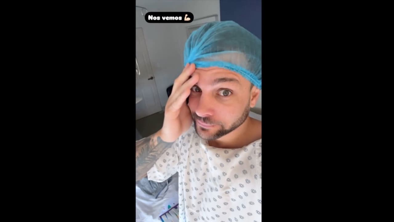 Nicola Porcella comparte foto antes de someterse a una cirugía en la nariz