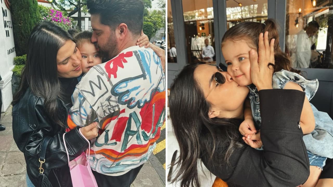 Sofía Garza junto a su familia