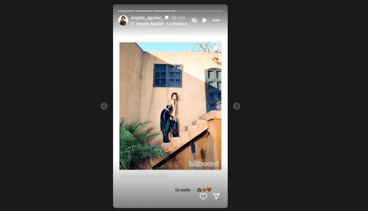 Ángela Aguilar cumple sueño y así lo presume