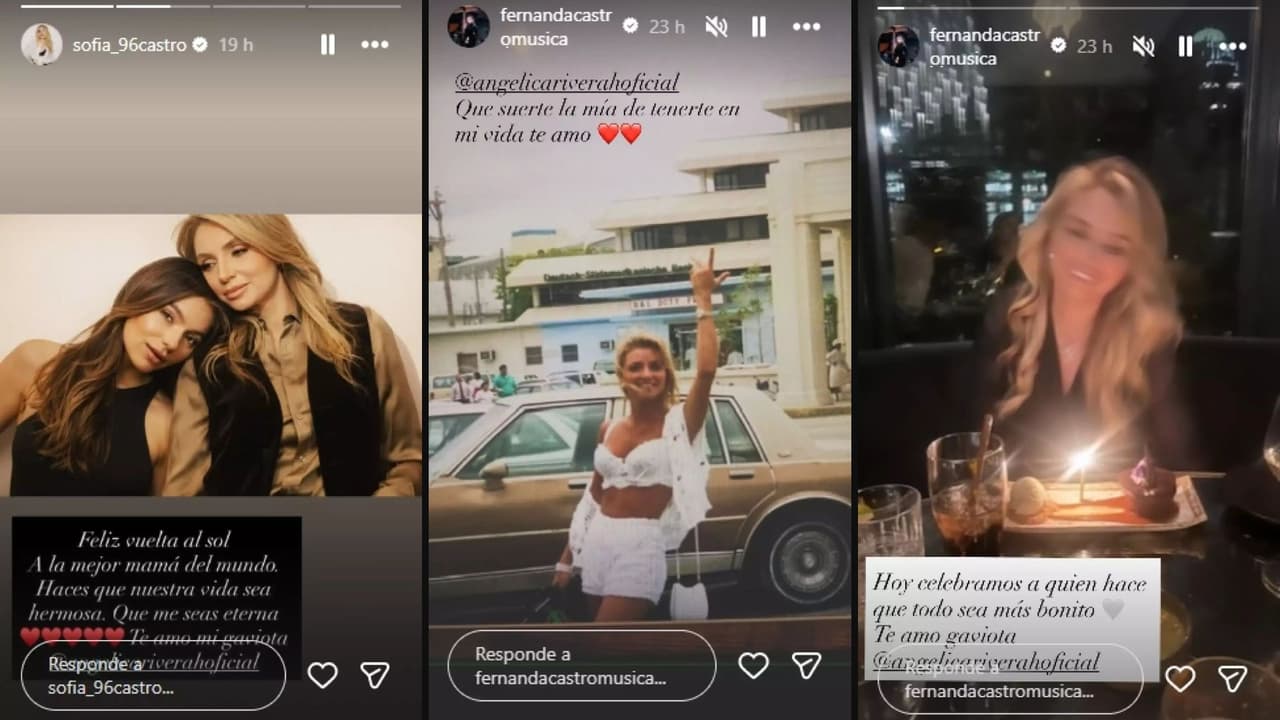 Angélica Rivera celebra su cumpleaños junto a sus hijas y así lo presumió en redes sociales