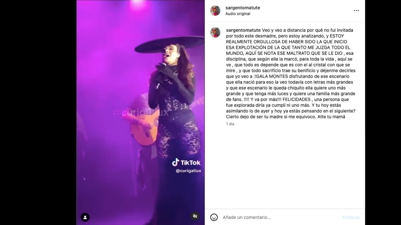 Madre de Gala Montes reacciona al concierto que ofreció su hija en el Lunario del Auditorio Nacional