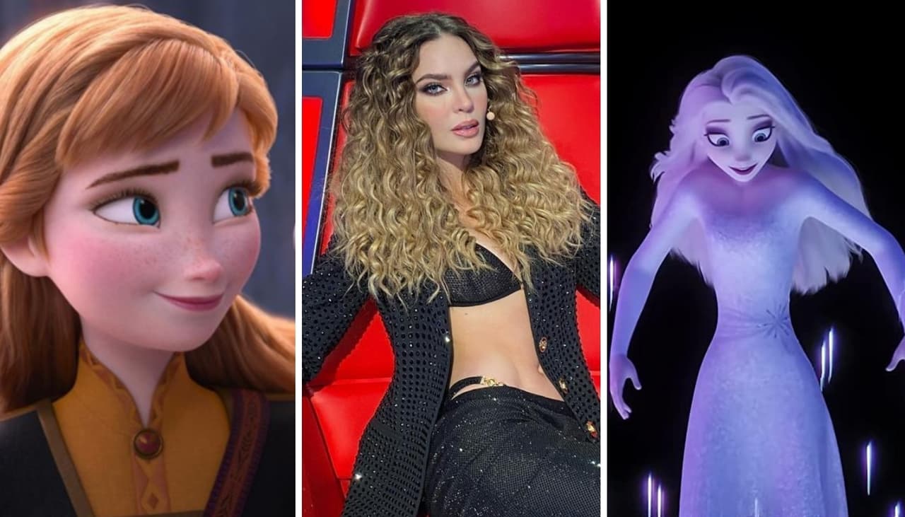 Belinda con look de reina de las nieves