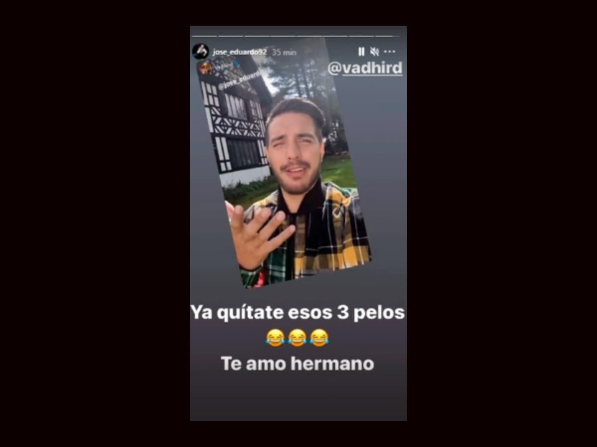 Vadhir Derbez se deja crecer la barba como José Eduardo sin imaginar que su hermano terminaría burlándose de él