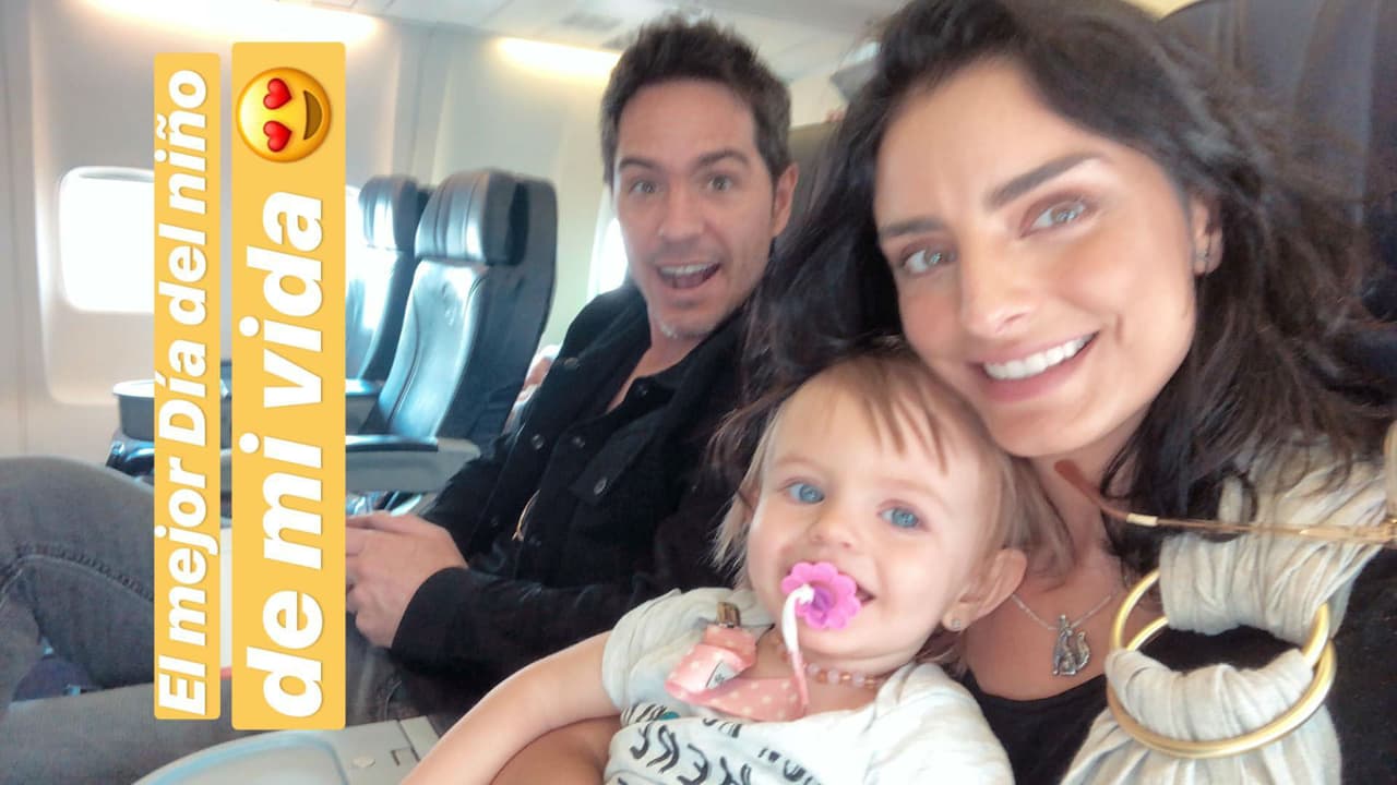 La actriz compartió fotografías de la familia que formó con Mauricio Ochmann
