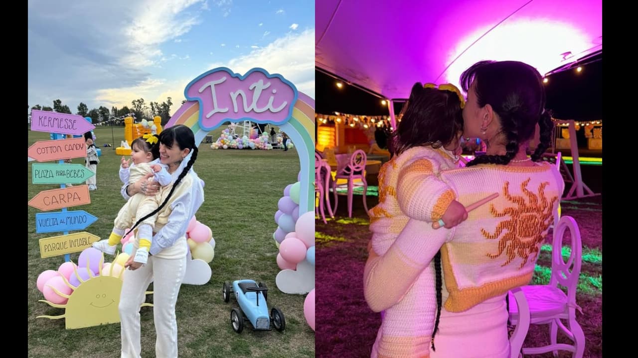 Cazzu presumió en Instagram los mejores momentos de la fiesta de cumpleaños de su hija Inti