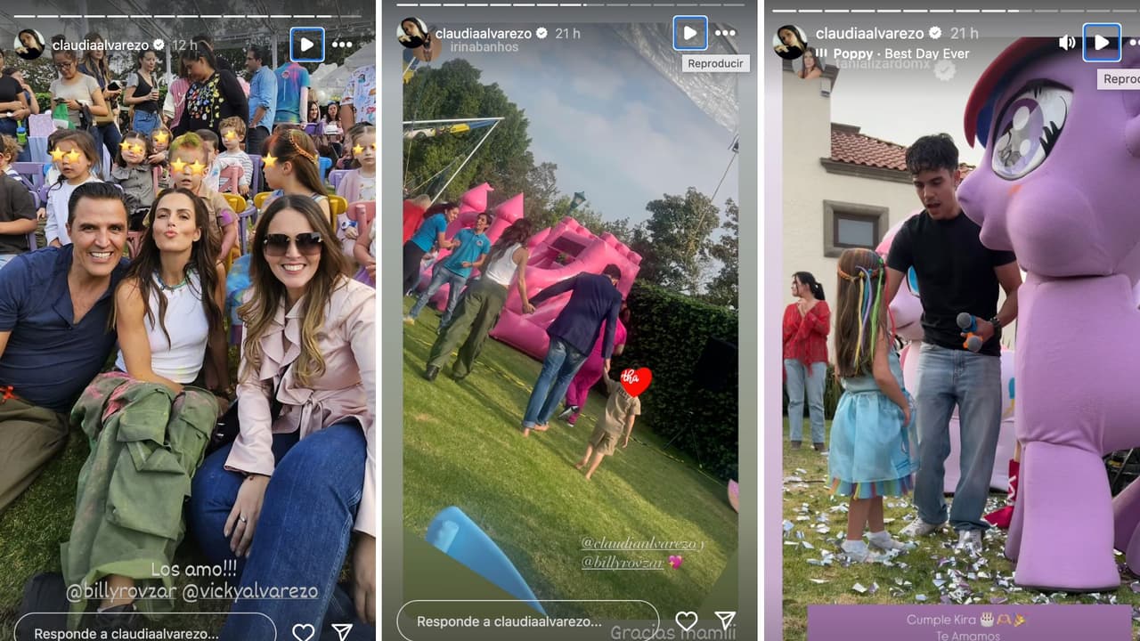 Hijos de Claudia Álvarez y Billy Rovzar.