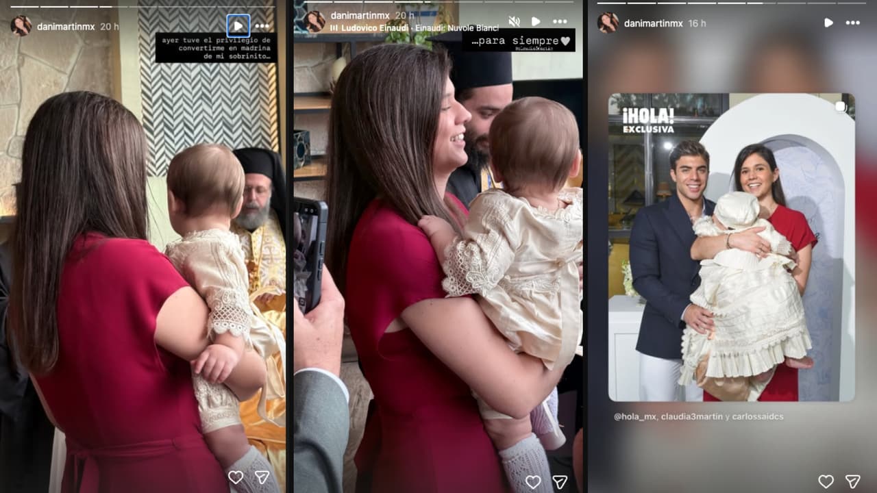 Los hermanos de Claudia Martín y Carlos Said son los padrinos de Máximo