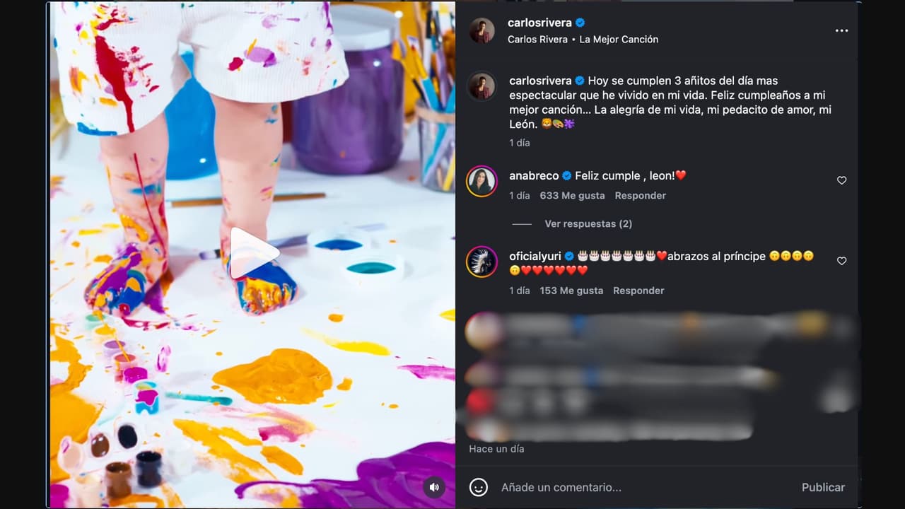 Carlos Rivera y Cynthia Rodríguez comparten tiernos mensajes por el cumpleaños de su hijo