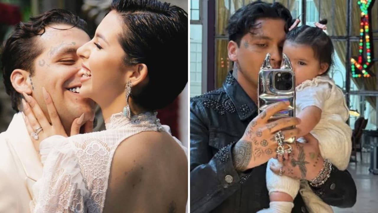 Ángela Aguilar aparece por primera vez en foto con ‘bebé’ de Nodal tras boda secreta