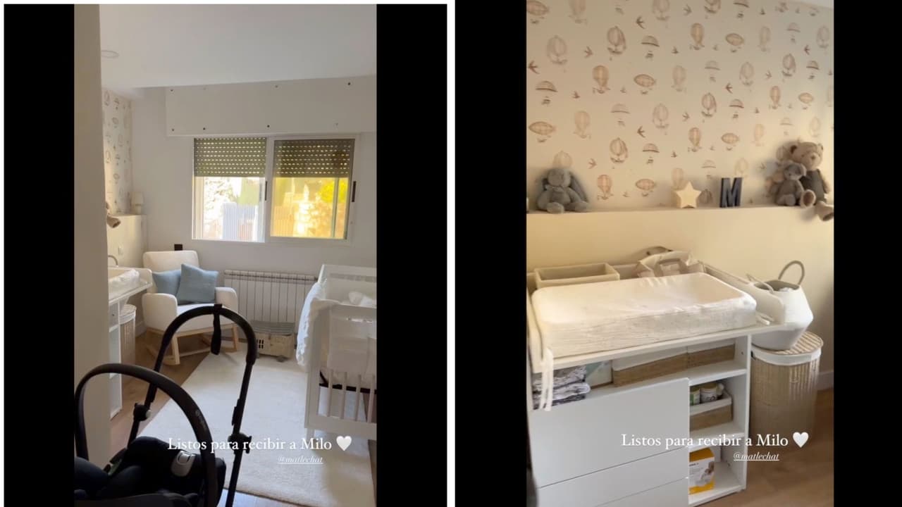 Michelle Renaud presenta el cuarto de su hijo Milo, quien está a días de nacer
